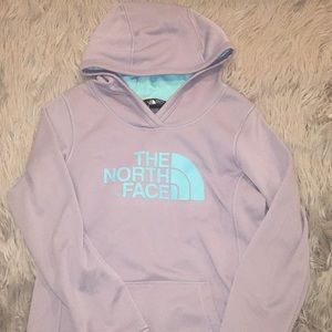 North face logo hoodie